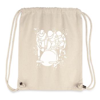 Bobfahrer Bobschlitten Viererbob - Stanley/Stella recycelter Gym Bag - Naturweiß - Vorne