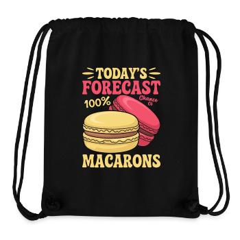 Macaron French Desserts - Stanley/Stella Recycled Gym Bag - black - Front