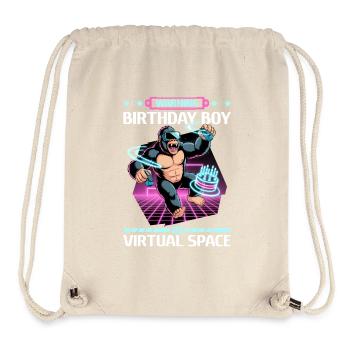Birthday Gamer VR - Stanley/Stella recycelter Gym Bag - Naturweiß - Vorne