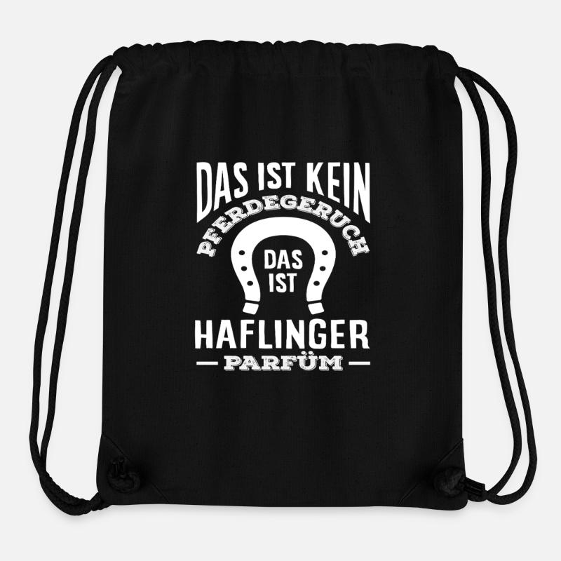 Haflinger Pony Riding Luster Horses Saying - Stanley/Stella Recycled Gym Bag - black