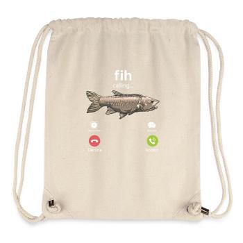 Fih Appel Drôle Hommes Pêche Internet Meme Fi - Sac à cordon recyclé Stanley/Stella - blanc naturel - Devant