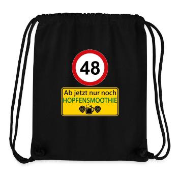48 Ab jetzt nur noch Hopfensmoothie - Stanley/Stella recycelter Gym Bag - Schwarz - Vorne