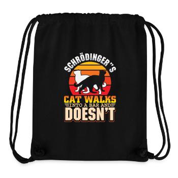 Schrödingers Katze Nerd Geek Physiker Wissenschaft - Stanley/Stella recycelter Gym Bag - Schwarz - Vorne
