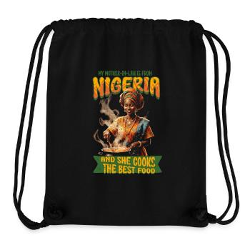Nigerian mother-in-law Nigeria - Stanley/Stella Recycled Gym Bag - black - Front