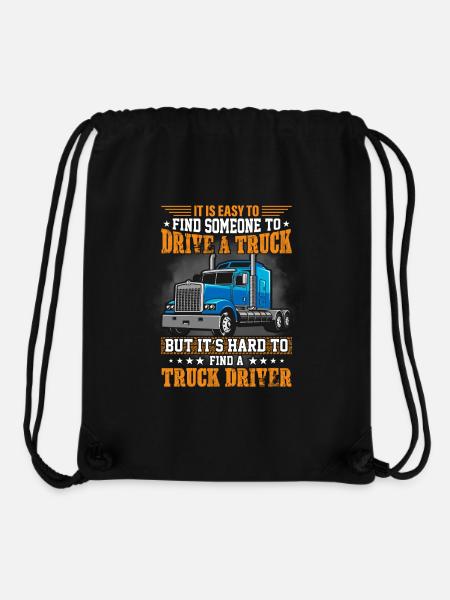 Lkw Fahrer - Stanley/Stella recycelter Gym Bag - Schwarz