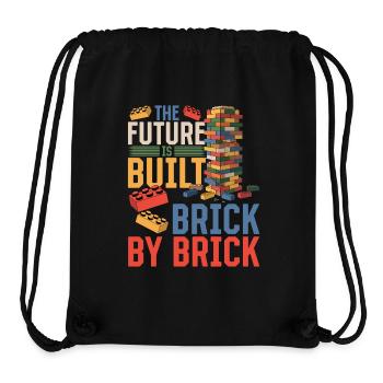 Building Blocks Kids Brick Builder - Stanley/Stella recycelter Gym Bag - Schwarz - Vorne
