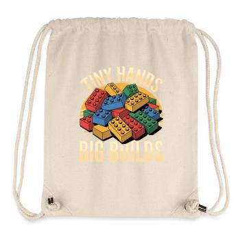 Building Blocks Kids Brick Builder - Stanley/Stella Recycled Gym Bag - natural - Front
