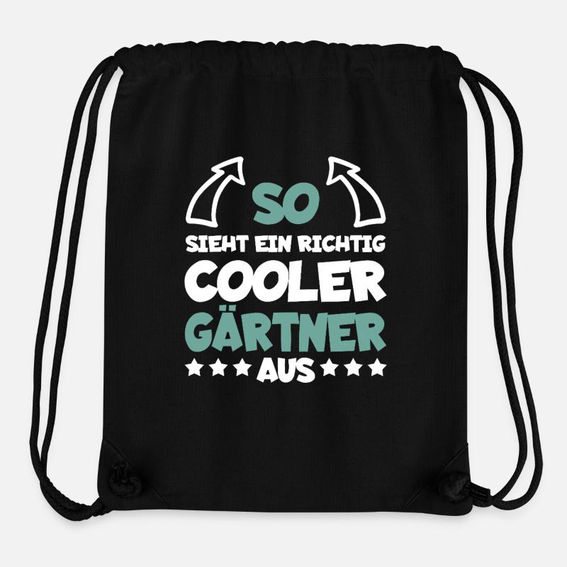 Jardinier vraiment cool drôle dire cadeau - Sac à cordon recyclé Stanley/Stella - noir
