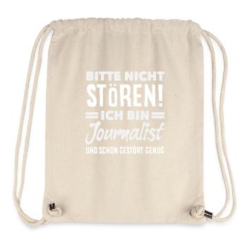 Gestört Genug Reporter Journalisten - Stanley/Stella recycelter Gym Bag - Naturweiß - Vorne