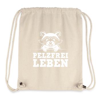Tierschutz PELZFREIES LEBEN Lustiges - Stanley/Stella recycelter Gym Bag - Naturweiß - Vorne