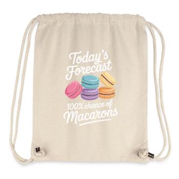 Macaron French Desserts - Stanley/Stella Recycled Gym Bag - natural - Front