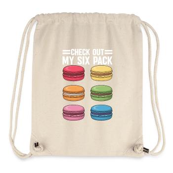 Macaron French Desserts - Stanley/Stella Recycled Gym Bag - natural - Front