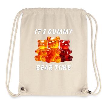 IT'S GUMMY BEAR TIME - Stanley/Stella recycelter Gym Bag - Naturweiß - Vorne