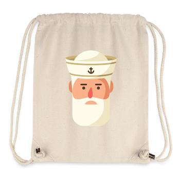 Nautic Design Old Salt Sailor Cartoon - Stanley/Stella Recycled Gym Bag - natural - Front