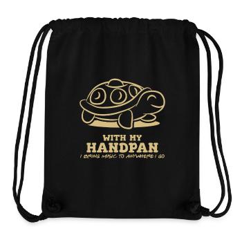 With My Handpan I Bring Music Anywhere I Go - Stanley/Stella Recycled Gym Bag - black - Front