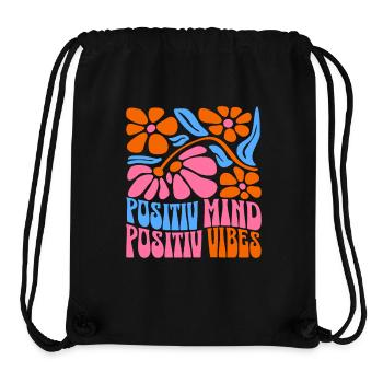 Positive Spirit Positive Vibes - Stanley/Stella Recycled Gym Bag - black - Front