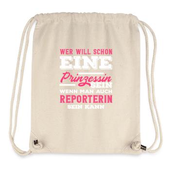Investigative Reporter Journalist Princess - Stanley/Stella Recycled Gym Bag - natural - Front
