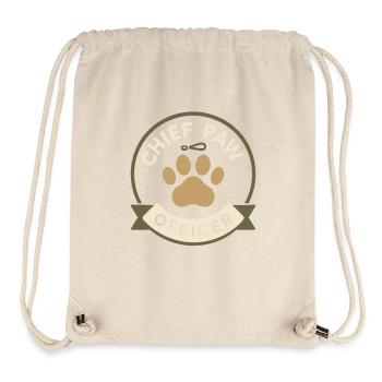 Dog sitter Service de garde d’animaux - Sac à cordon recyclé Stanley/Stella - blanc naturel - Devant