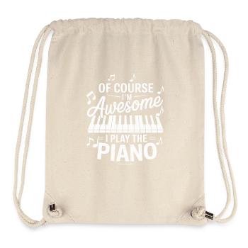 Of Course Im Awesome I Play The Piano Klavier - Stanley/Stella Recycled Gym Bag - natural - Front