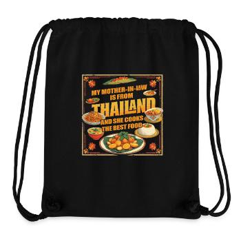 Thai mother-in-law Thailand - Stanley/Stella Recycled Gym Bag - black - Front
