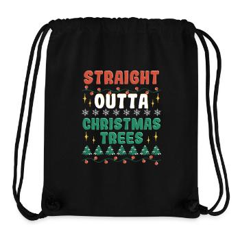 Weihnachtsbaum Züchter - Stanley/Stella recycelter Gym Bag - Schwarz - Vorne