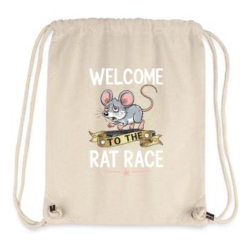 Welcome to the Rat Race – Arbeit Design - Stanley/Stella recycelter Gym Bag - Naturweiß - Vorne