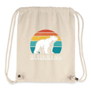 Werdende Mutter BÄRENMAMA Bald Mama Lustiges - Stanley/Stella recycelter Gym Bag - Naturweiß - Vorne
