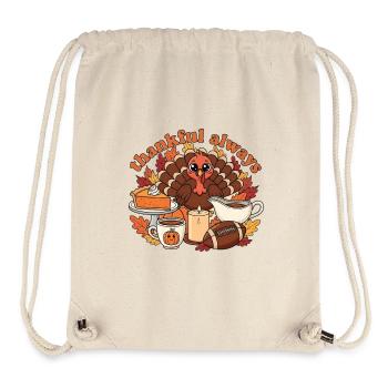 Dankbar & dankbar Hemd | Retro Herbst Ästhetik T - Stanley/Stella recycelter Gym Bag - Naturweiß - Vorne