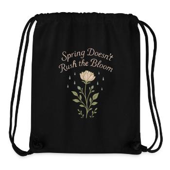 Achtsames Wachstum, Frühlingserneuerung, - Stanley/Stella recycelter Gym Bag - Schwarz - Vorne