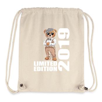 2019 Édition Limitée Ours Anniversaire 2019 - Sac à cordon recyclé Stanley/Stella - blanc naturel - Devant