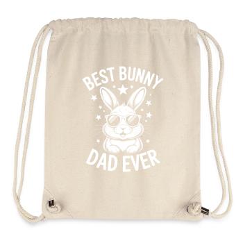 Bunny Saying, Dad Rabbit, Father Bunny Gift - Stanley/Stella Recycled Gym Bag - natural - Front