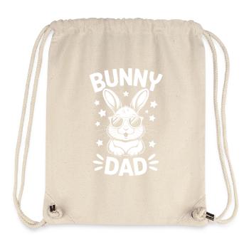 Bunny Saying, Dad Rabbit, Father Bunny Gift - Stanley/Stella Recycled Gym Bag - natural - Front