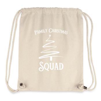 Family Christmas Tree Squad - Stanley/Stella Recycled Gym Bag - natural - Front