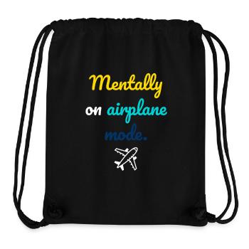 Mentaler Flugmodus - Stanley/Stella recycelter Gym Bag - Schwarz - Vorne