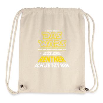Das Wars - Rente 26 - Glücklicher Rentner - Spruch - Sac à cordon recyclé Stanley/Stella - blanc naturel - Devant