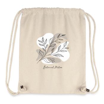 Botanische Linienkunst - Stanley/Stella recycelter Gym Bag - Naturweiß - Vorne