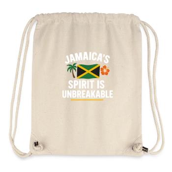 Jamaican Spirit Unbreakable, Jamaïque - Sac à cordon recyclé Stanley/Stella - blanc naturel - Devant