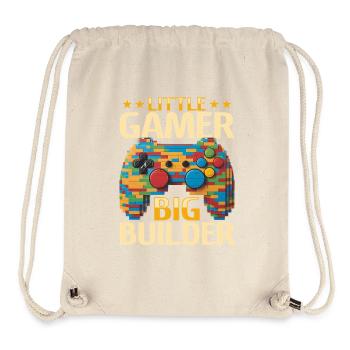 Building Blocks Gamer Gaming Brick Builder - Stanley/Stella recycelter Gym Bag - Naturweiß - Vorne