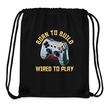 Building Blocks Gamer Gaming Brick Builder - Stanley/Stella recycelter Gym Bag - Schwarz - Vorne