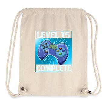 Level 15 Complete - Stanley/Stella recycelter Gym Bag - Naturweiß - Vorne