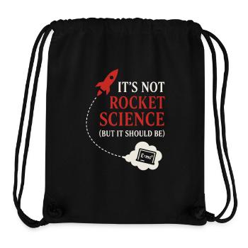 Spacecore Cosmic Humor Galaxy Universe Zitat - Stanley/Stella recycelter Gym Bag - Schwarz - Vorne