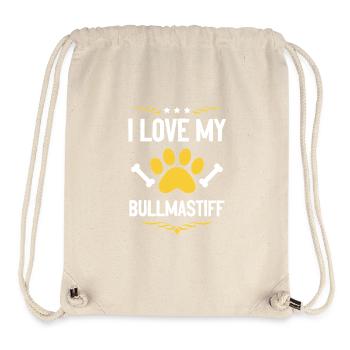 Ich liebe Bullmastiff - Stanley/Stella recycelter Gym Bag - Naturweiß - Vorne
