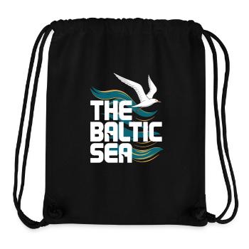  The Baltic Sea Ostsee Möwe Wellen Küste Meer - Stanley/Stella recycelter Gym Bag - Schwarz - Vorne