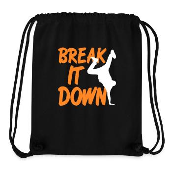 Break It Down Rhythm Motion Dance Power - Stanley/Stella recycelter Gym Bag - Schwarz - Vorne
