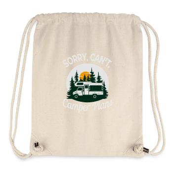 Sorry, Can’t. Camper Plans – Funny Camping Design - Stanley/Stella recycelter Gym Bag - Naturweiß - Vorne