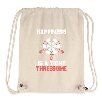 Happiness ist ein enger Dreier - Stanley/Stella recycelter Gym Bag - Naturweiß - Vorne