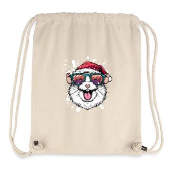 Hamster Christmas Funny - Stanley/Stella Recycled Gym Bag - natural - Front