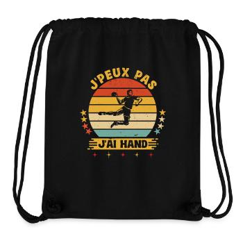 Je Peux Pas J'ai Handball Humour Joueur Hand - Sac à cordon recyclé Stanley/Stella - noir - Devant