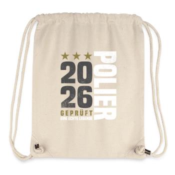 Geprüfter Polier 2026 - Stanley/Stella recycelter Gym Bag - Naturweiß - Vorne