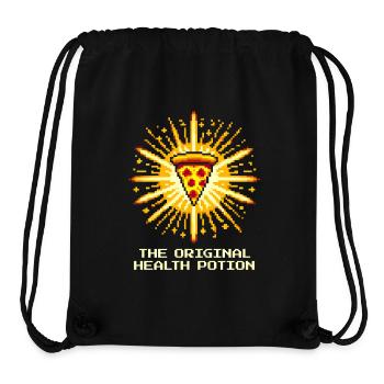 Originaler Heiltrank: Pizza | Gaming Food Humor - Stanley/Stella recycelter Gym Bag - Schwarz - Vorne